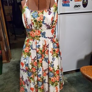 Vixen by Micheline Pitt Floral Midi Dress